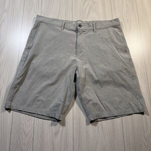 RVCA Balance Hybrid Shorts Men’s 36 x 9 Gray Stretch Swim Skate Performance Tech